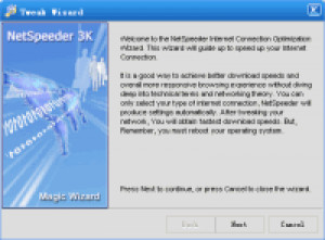 NetSpeeder - náhled