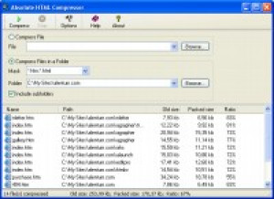 Absolute HTML Compressor - náhled