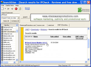 SearchSites - náhled