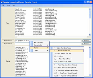 Regular Expression Checker - náhled