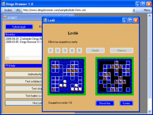 Dingo Browser - náhled