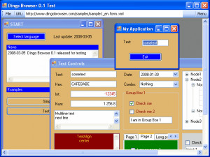 Dingo Browser - náhled