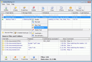 Exiland Backup - náhled