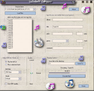 LuJoSoft CdRipper - náhled