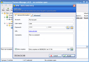 Bytessence PasswordManager - náhled