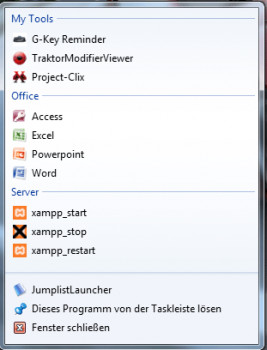 Jumplist-Launcher - náhled