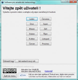 Software pro amatérské meteorology - náhled