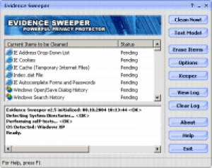 Evidence Sweeper - náhled