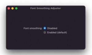 Font Smoothing Adjuster - náhled