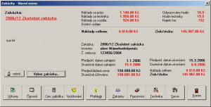 Zakázky - Evidence zakázek (EZak) - náhled