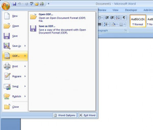 ODF Add-in for Microsoft Word - náhled
