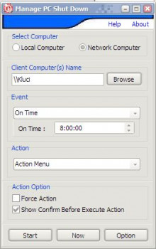 Manage PC ShutDown - náhled