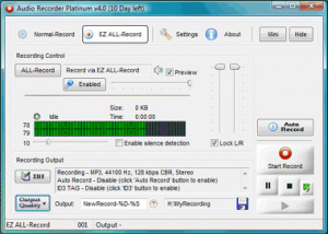 Audio Recorder Platinum - náhled