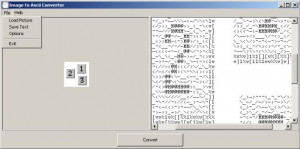 Bitmap to Ascii - náhled
