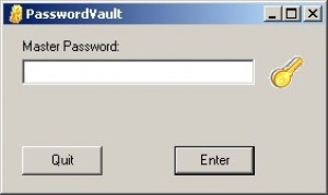 PasswordVault - náhled
