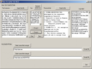 Vijner Encryption Tool - náhled