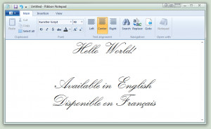 Ribbon Notepad - náhled