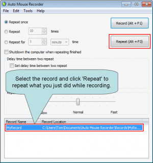 Auto Mouse Recorder - náhled