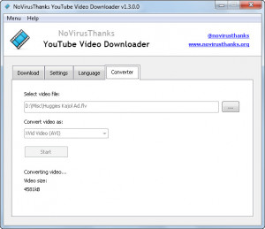 NoVirusThanks YouTube Video Downloader - náhled