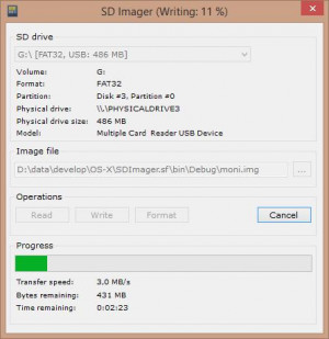 SD Imager - náhled