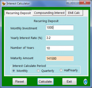 Interest Calculator - náhled