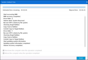 System GoBack Free - náhled