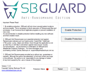 SBGuard Anti-Ransomware - náhled