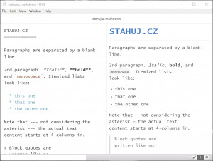 Elegant Markdown Editor - náhled