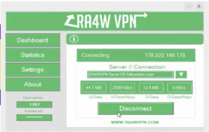 RA4W VPN - náhled