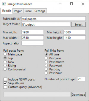 ImageDownloader - náhled