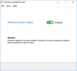 Windows Update Pauser - náhled