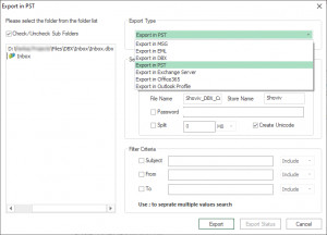 Shoviv DBX to PST Converter - náhled
