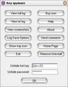 Key Spyware - náhled