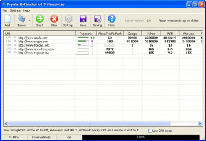 PopularityChecker - náhled