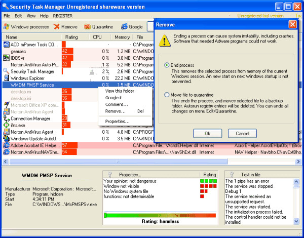 security task manager