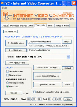 Internet Video Converter - náhled