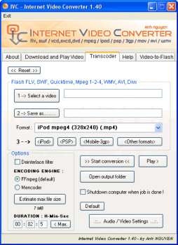 Internet Video Converter - náhled