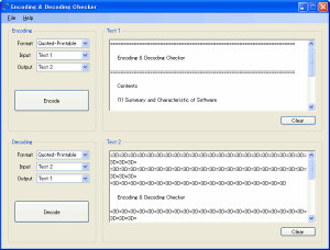 Encoding & Decoding Checker - náhled