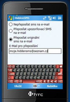 HiddemSMS - náhled