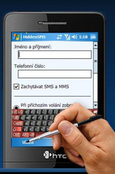 HiddemSMS - náhled