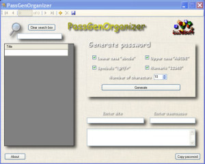 PassGenOrganizer - náhled