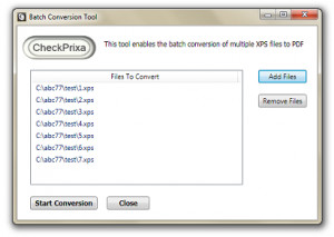 CheckPrixa XPS To PDF Converter - náhled