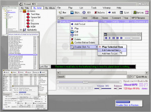Visual MP3 - náhled