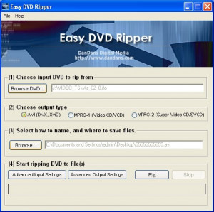Easy DVD Ripper - náhled