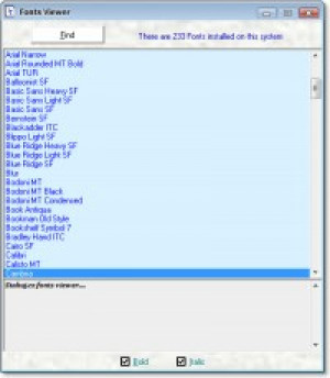 Fonts Viewer - náhled