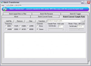 WAVE MP3 Editor - náhled