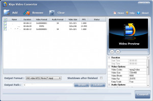 Kigo Video Converter Free - náhled