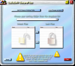 SecureFiles - náhled
