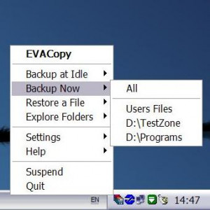 EVACopy - náhled