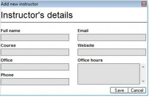 My Instructors Detailed Info - náhled